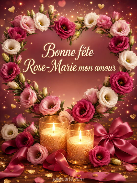 Carte bonne fĂȘte Rose-Marie