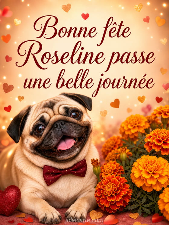 Carte bonne fĂȘte Roseline