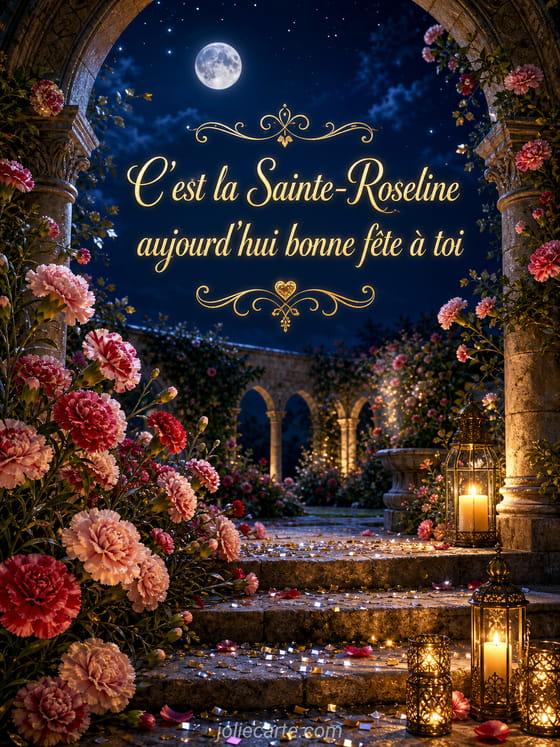 Carte bonne fĂȘte Roseline