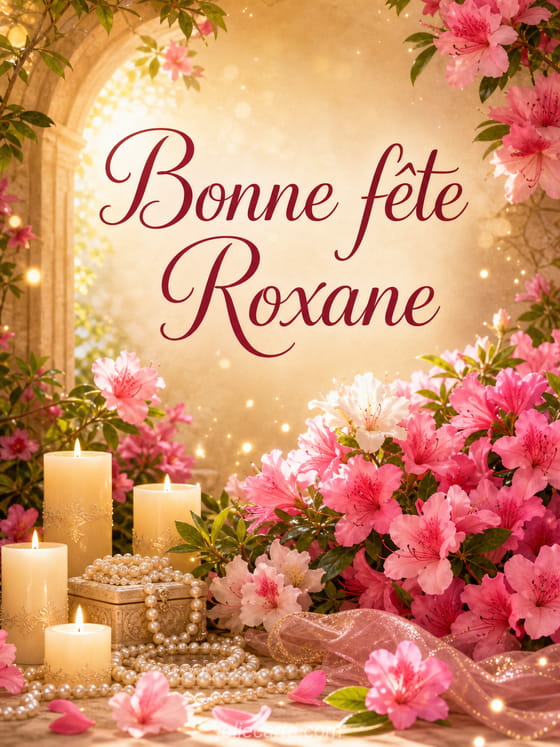 Carte bonne fête Roxane