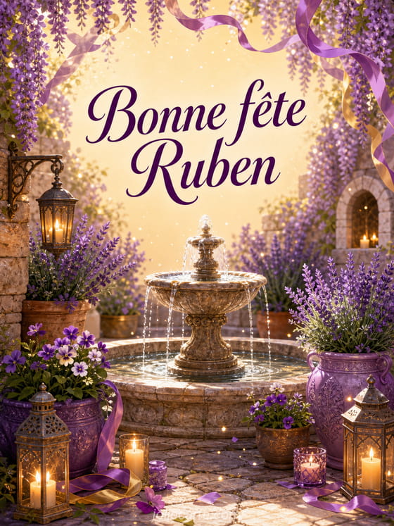Carte bonne fĂȘte Ruben