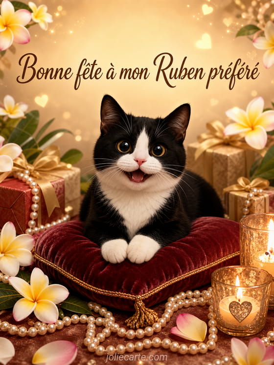 Carte bonne fĂȘte Ruben