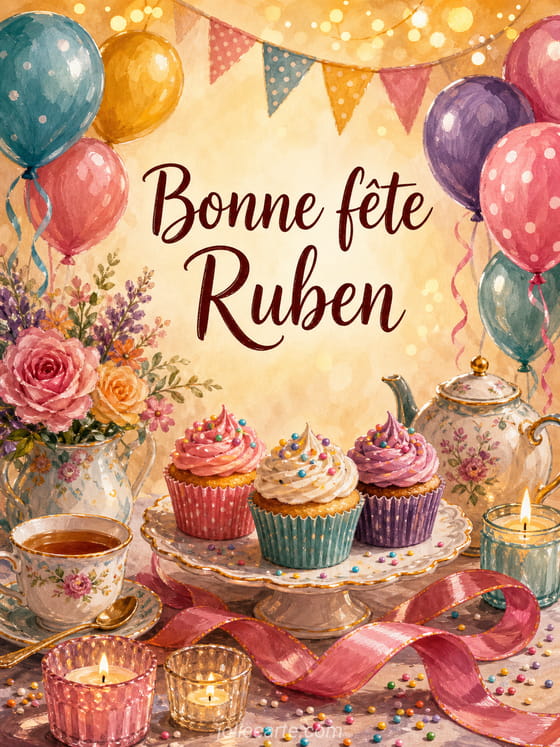 Carte bonne fĂȘte Ruben