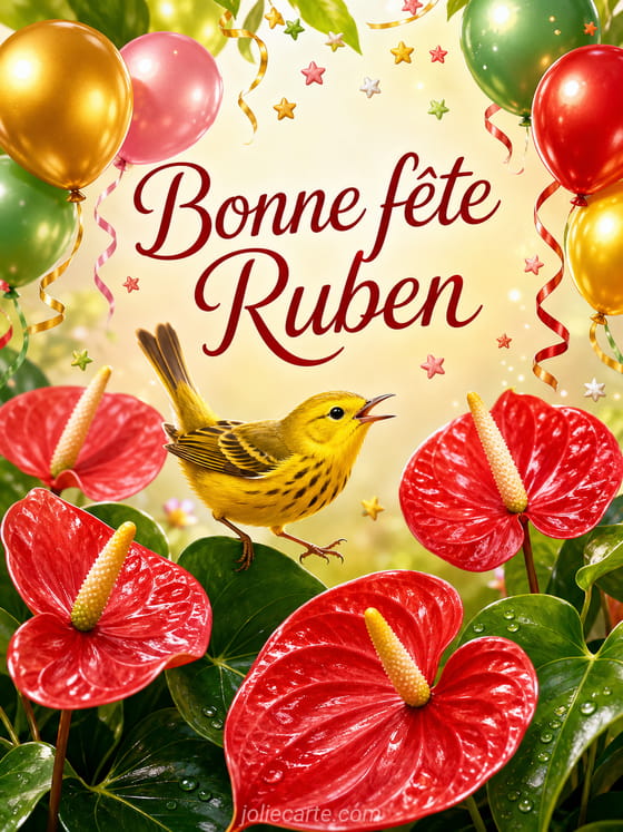 Carte bonne fĂȘte Ruben