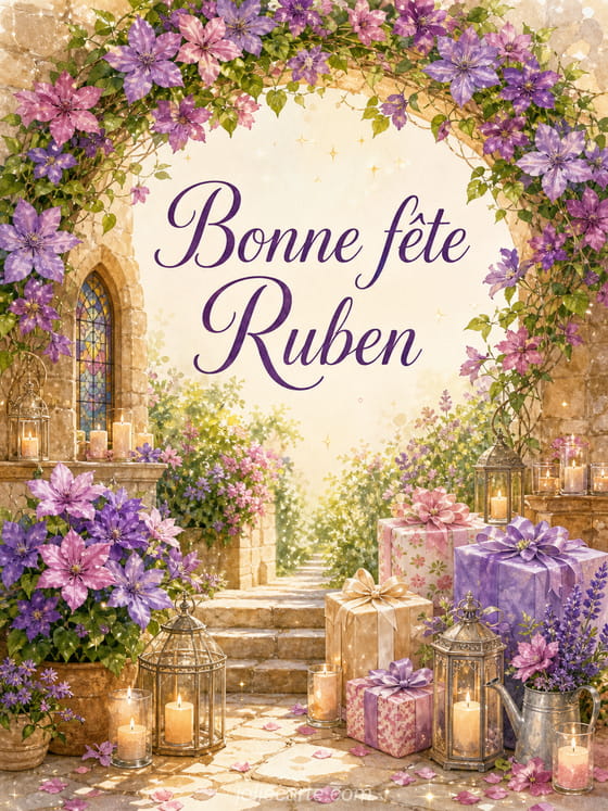 Carte bonne fĂȘte Ruben