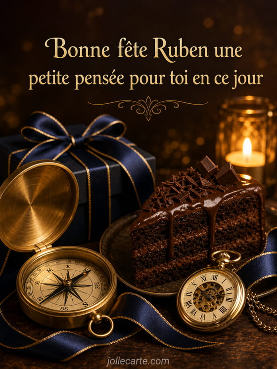 Carte bonne fĂȘte Ruben