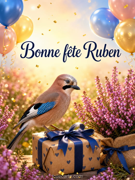 Carte bonne fĂȘte Ruben
