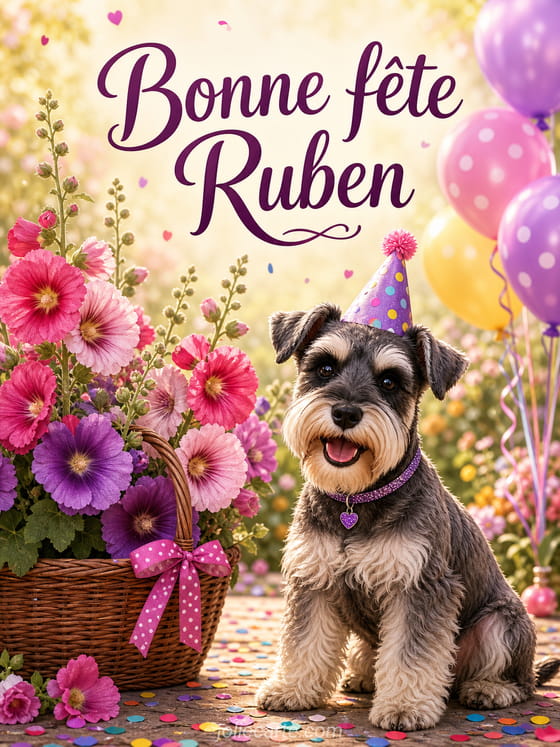 Carte bonne fĂȘte Ruben