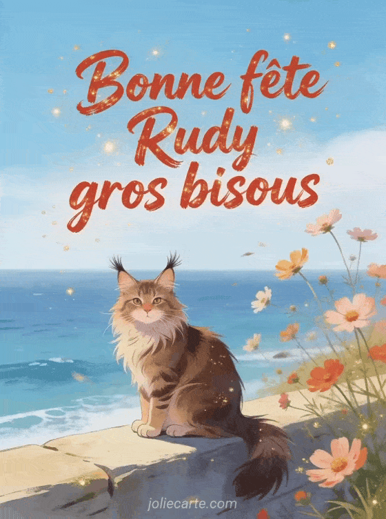 Bonne fête Rudy - Bonne fete rudy gros bisous