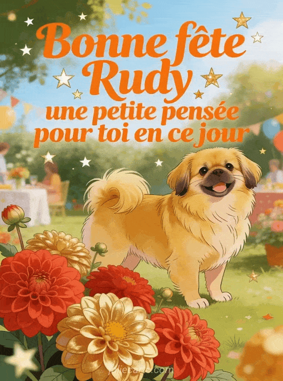 Bonne fête Rudy - Bonne fete rudy chat