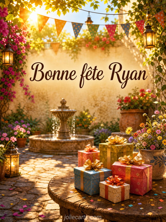 Carte bonne fĂȘte Ryan