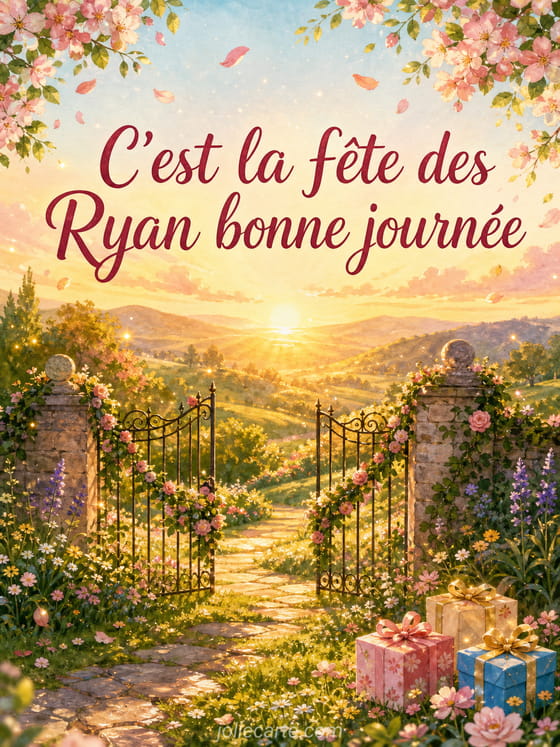 Carte bonne fĂȘte Ryan