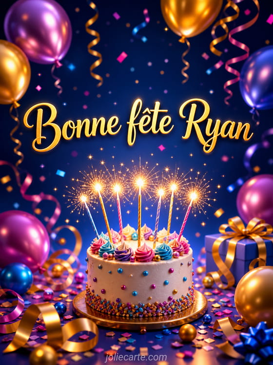 Carte bonne fĂȘte Ryan