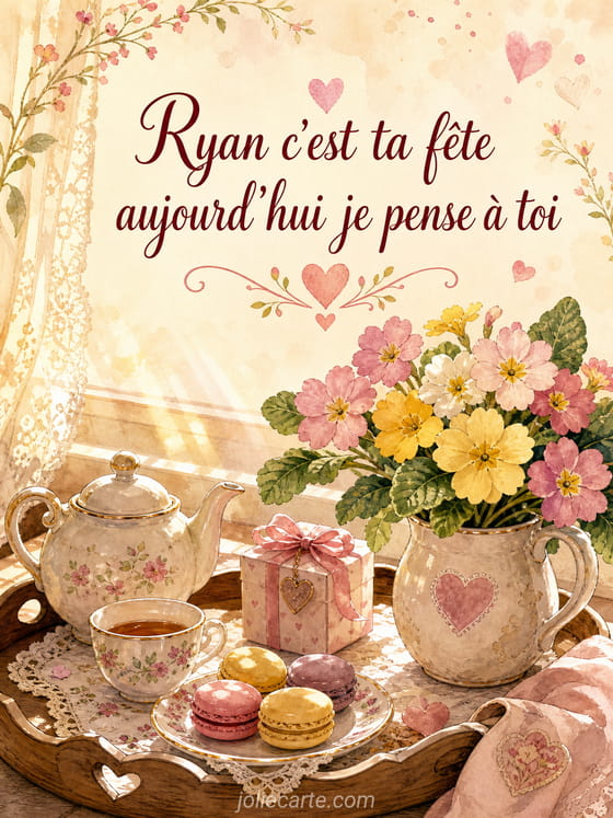 Carte bonne fĂȘte Ryan