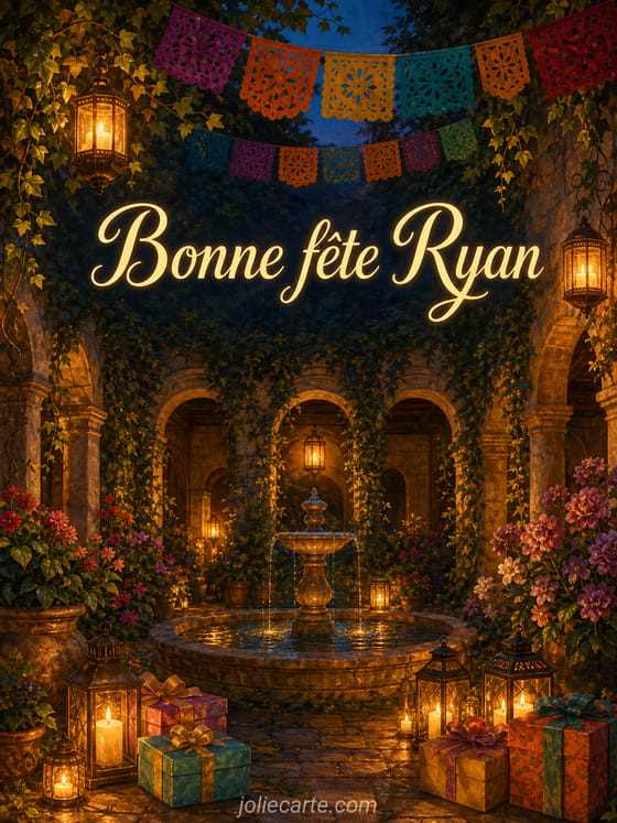Carte bonne fĂȘte Ryan