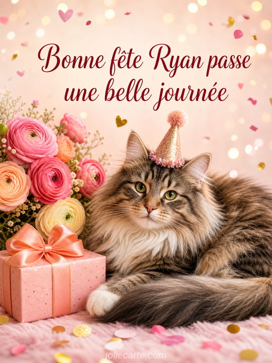 Carte bonne fĂȘte Ryan