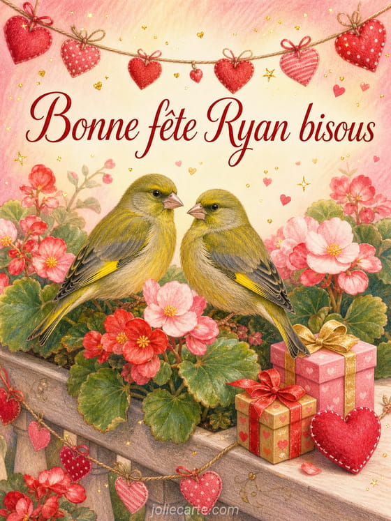 Carte bonne fĂȘte Ryan
