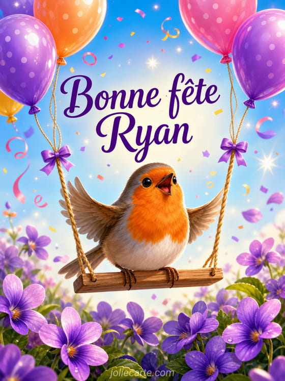 Carte bonne fĂȘte Ryan