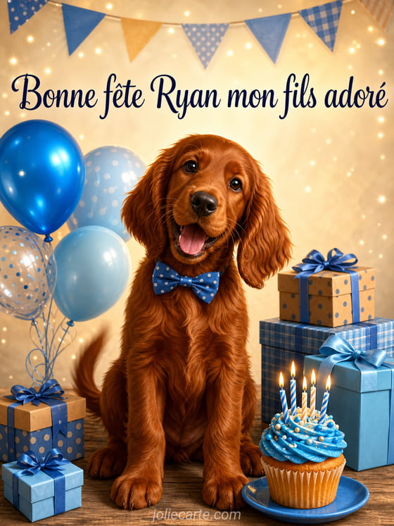 Carte bonne fĂȘte Ryan
