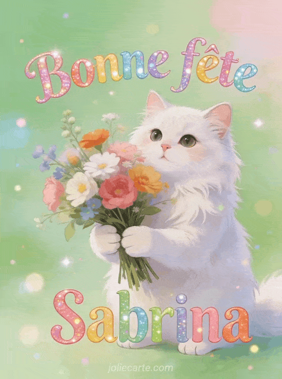 Bonne fête Sabrina - Sabrina gif bonne fete