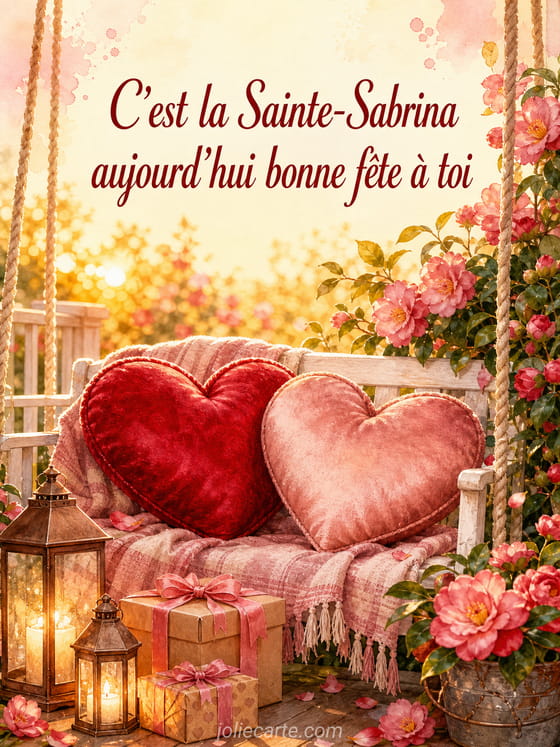 Carte bonne fête Sabrina