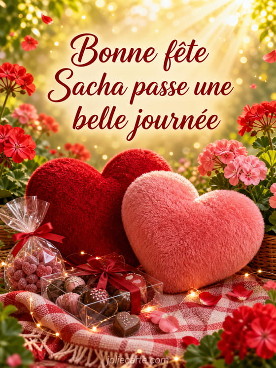 Carte bonne fĂȘte Sacha