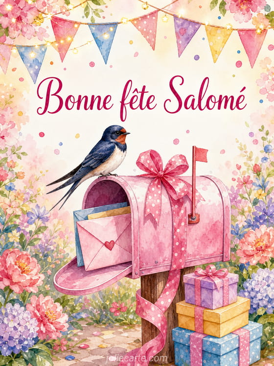 Carte bonne fĂȘte SalomĂ©