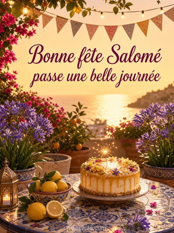 Carte bonne fĂȘte SalomĂ©