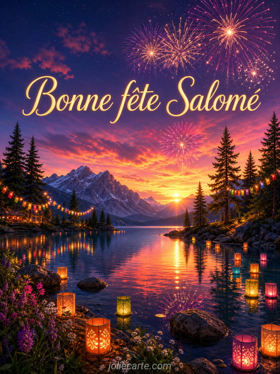 Carte bonne fĂȘte SalomĂ©