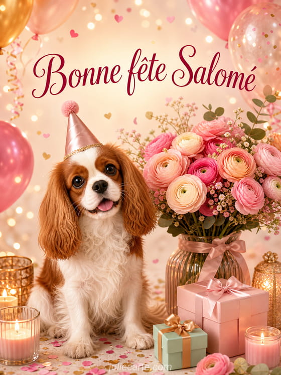 Carte bonne fĂȘte SalomĂ©