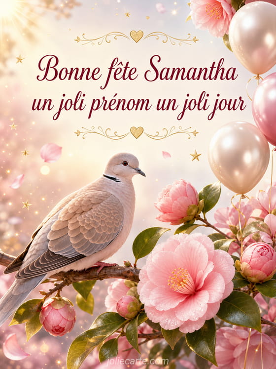 Carte bonne fĂȘte Samantha