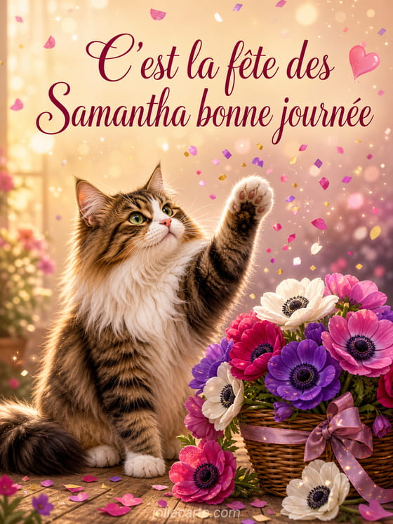 Carte bonne fĂȘte Samantha
