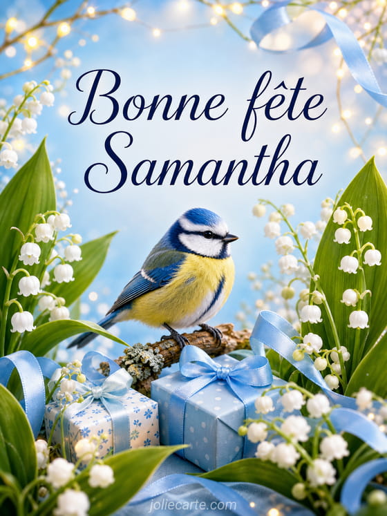 Carte bonne fĂȘte Samantha