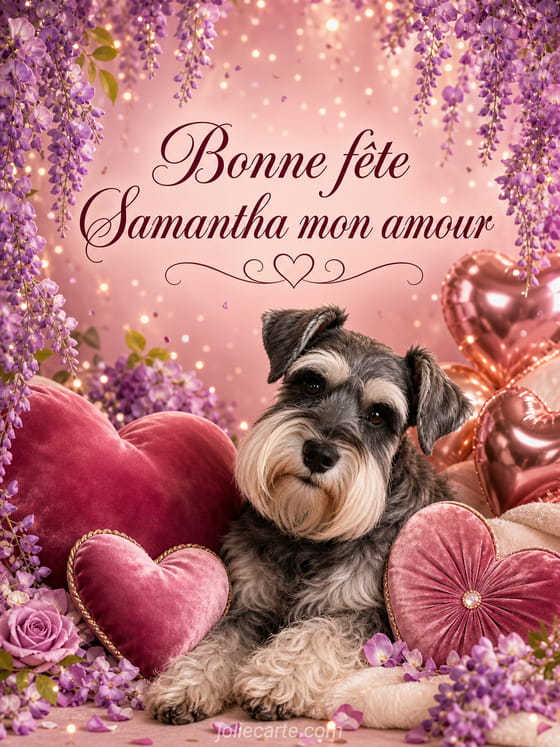 Carte bonne fĂȘte Samantha