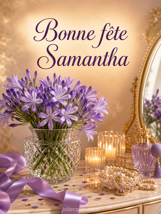 Carte bonne fĂȘte Samantha