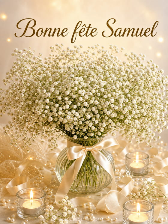 Carte bonne fête Samuel
