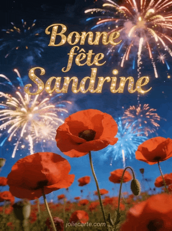 Bonne fête Sandrine - Sandrine bonne fete image