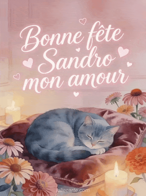 Bonne fête Sandro - Bonne fete sandro mon amour