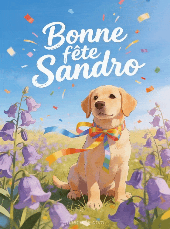 Bonne fête Sandro - Carte bonne fete sandro