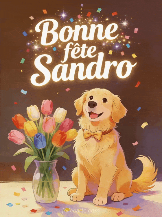 Bonne fête Sandro - Bonne fete sandro gif