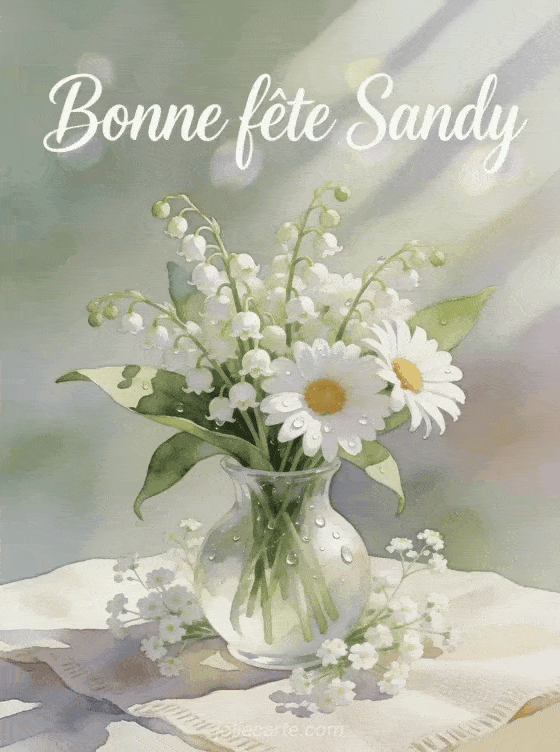 Bonne fête Sandy - Bonne fete sandy fleurs