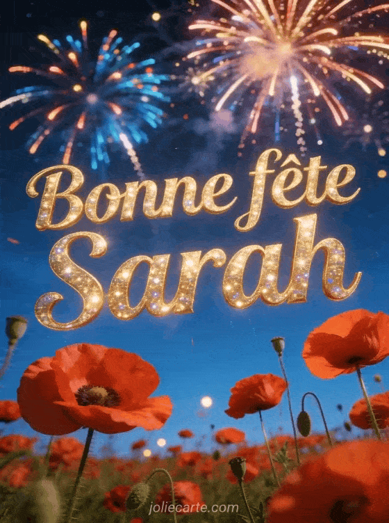 Bonne fête Sarah - Sarah bonne fete image