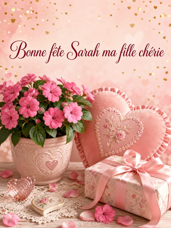 Carte bonne fĂȘte Sarah