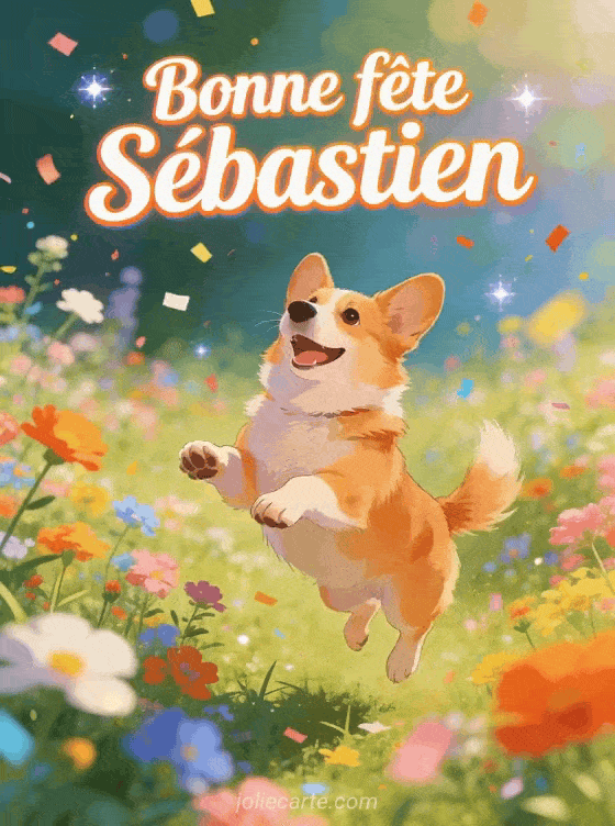 Bonne fête Sebastien - Sebastien gif bonne fete gratuit