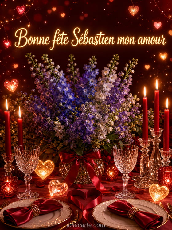 Carte bonne fête Sébastien