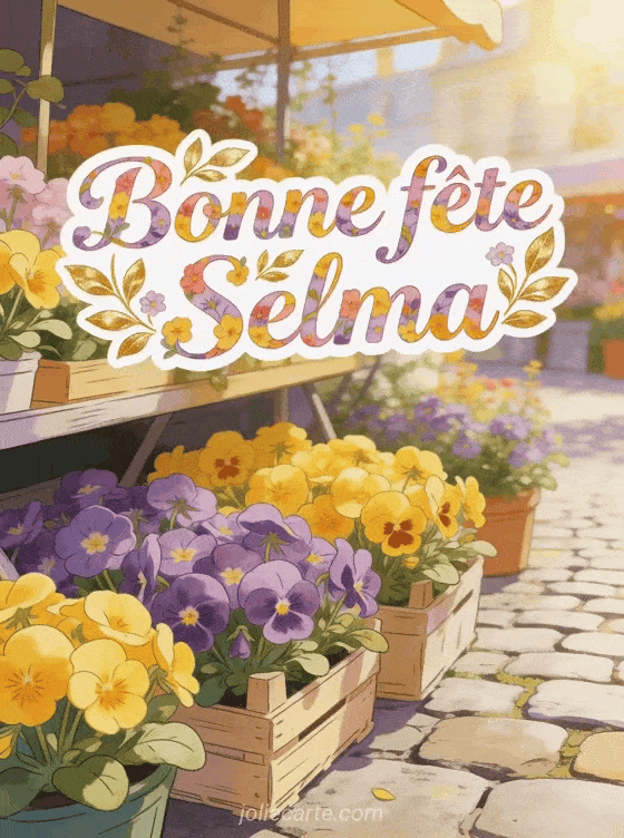 Bonne fête Selma - Carte bonne fete selma
