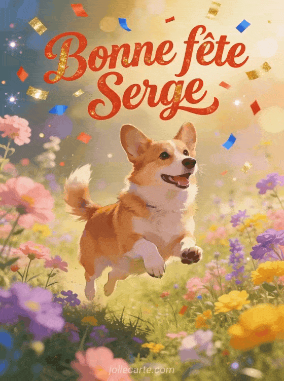 Bonne fête Serge - Serge gif bonne fete gratuit