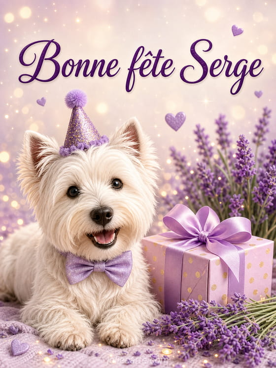 Carte bonne fĂȘte Serge