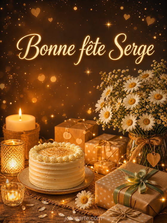 Carte bonne fĂȘte Serge