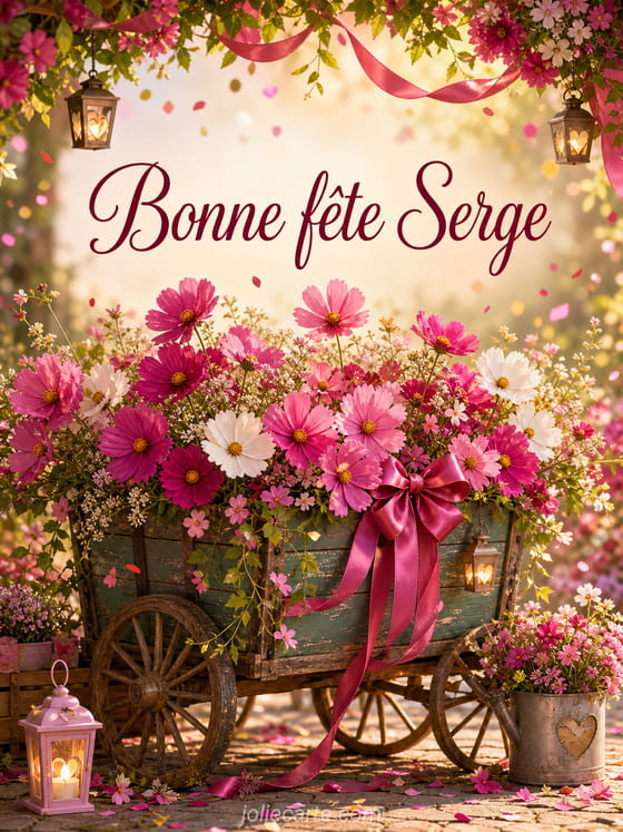 Carte bonne fĂȘte Serge